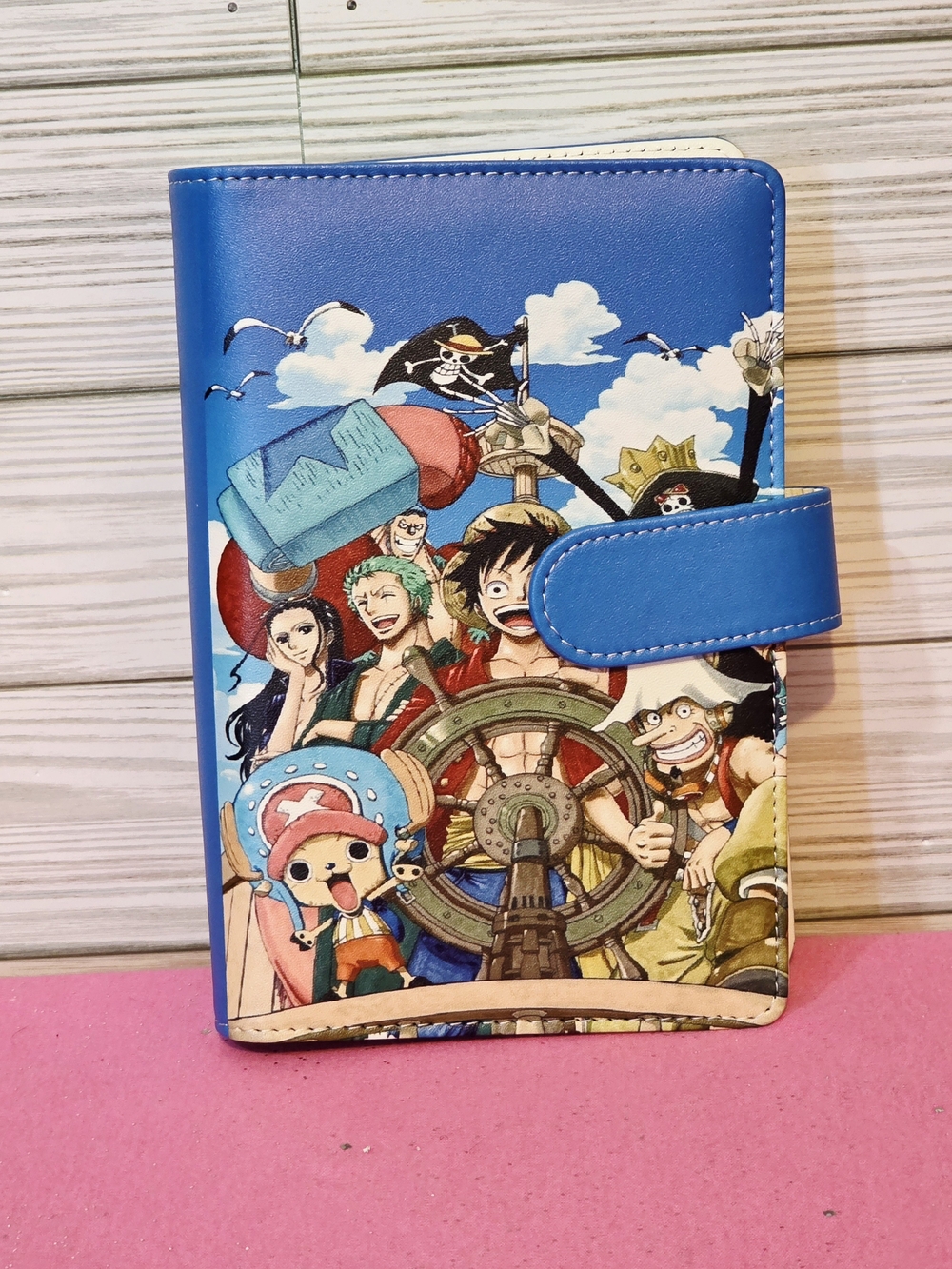 One Piece Anime A6 Binder with Magnetic Strap & Matching Paper